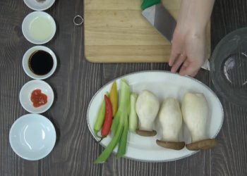 Nấm đùi gà kho tiêu