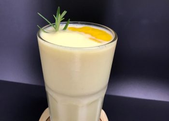 Amazake chuối đào
