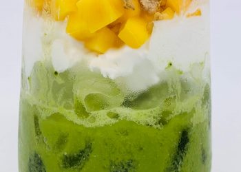 Amazake matcha ngũ cốc kem