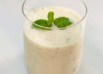 Amazake smoothie kiwi dưa lưới