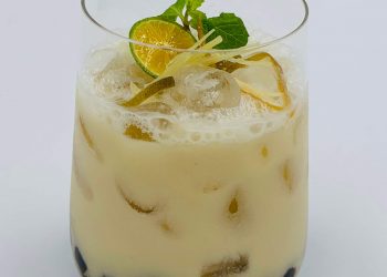 Trà sữa amazake tắc gừng