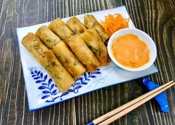 Chả giò chay với gia vị Mirin